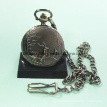 Hot Sale Quartz Alloy Pocket Watch with Deer